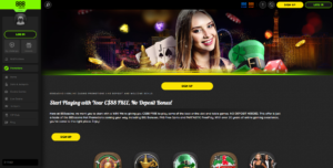 Casino 888 main page screenshot